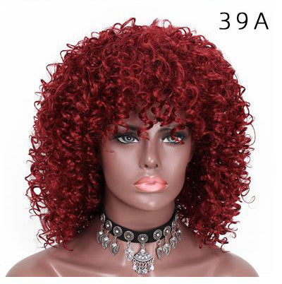 Curly Long High Temperature Wire Wig-7
