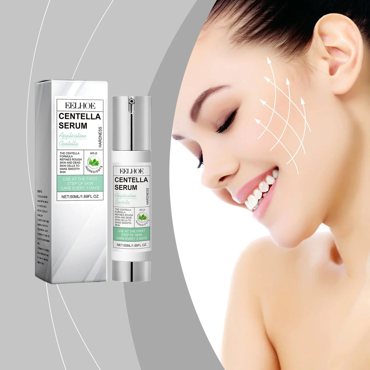 Face Essence of Centella Asiatica Moisturizing Facial Serum Brighten Smooth Skin Care Rejuvenation Pore Refining Resurfacing