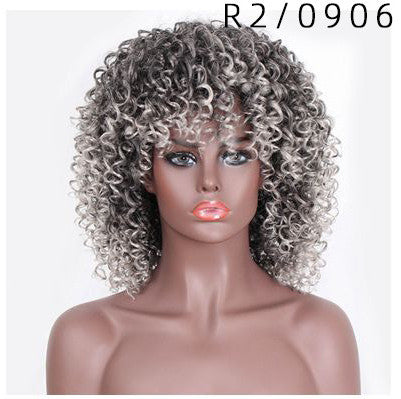 Curly Long High Temperature Wire Wig-2