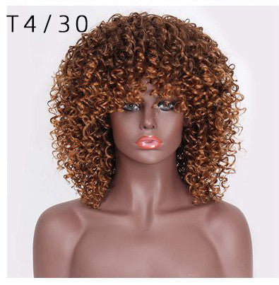Curly Long High Temperature Wire Wig-6