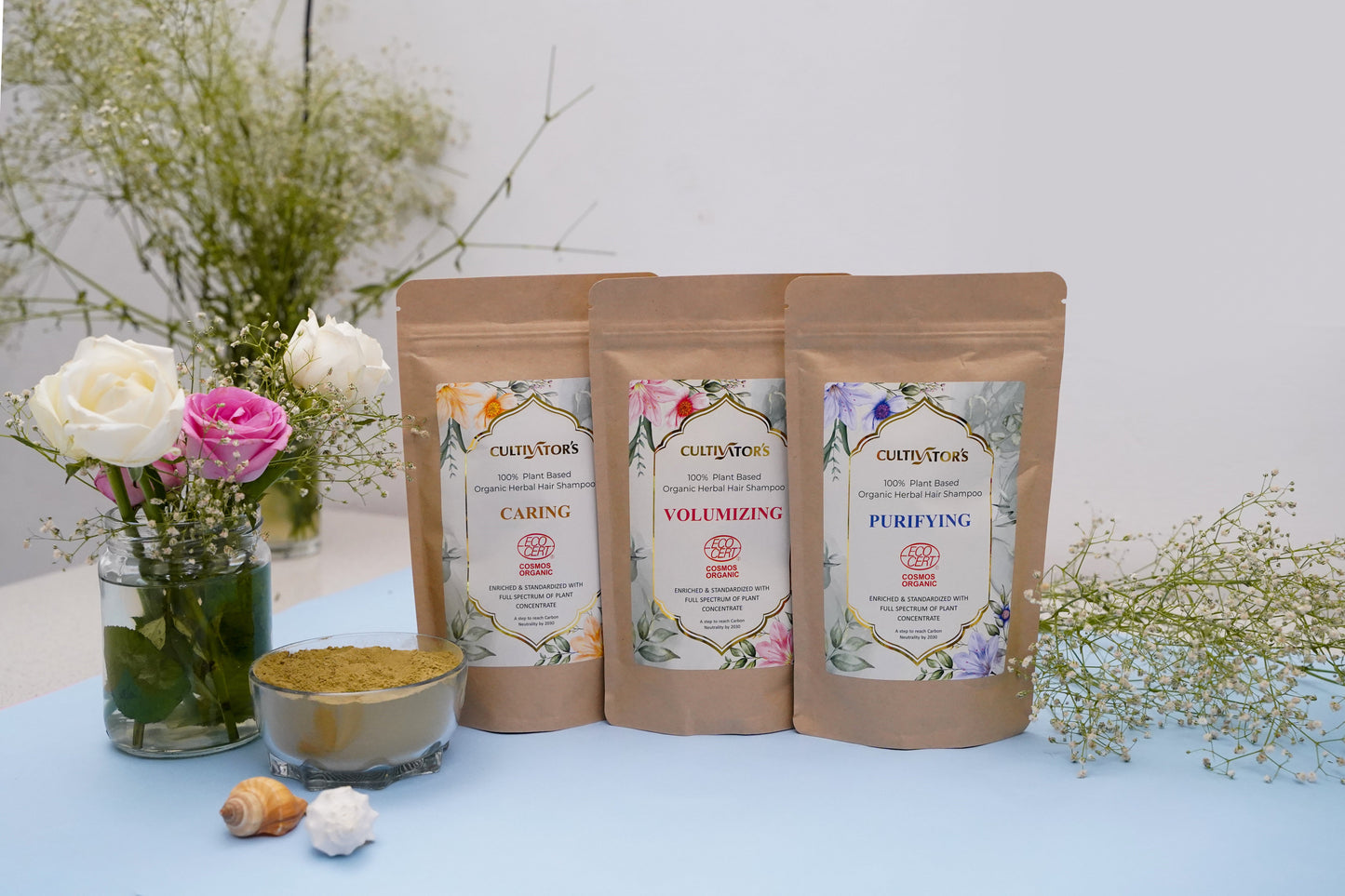 Organic herbal powder shampoo-4