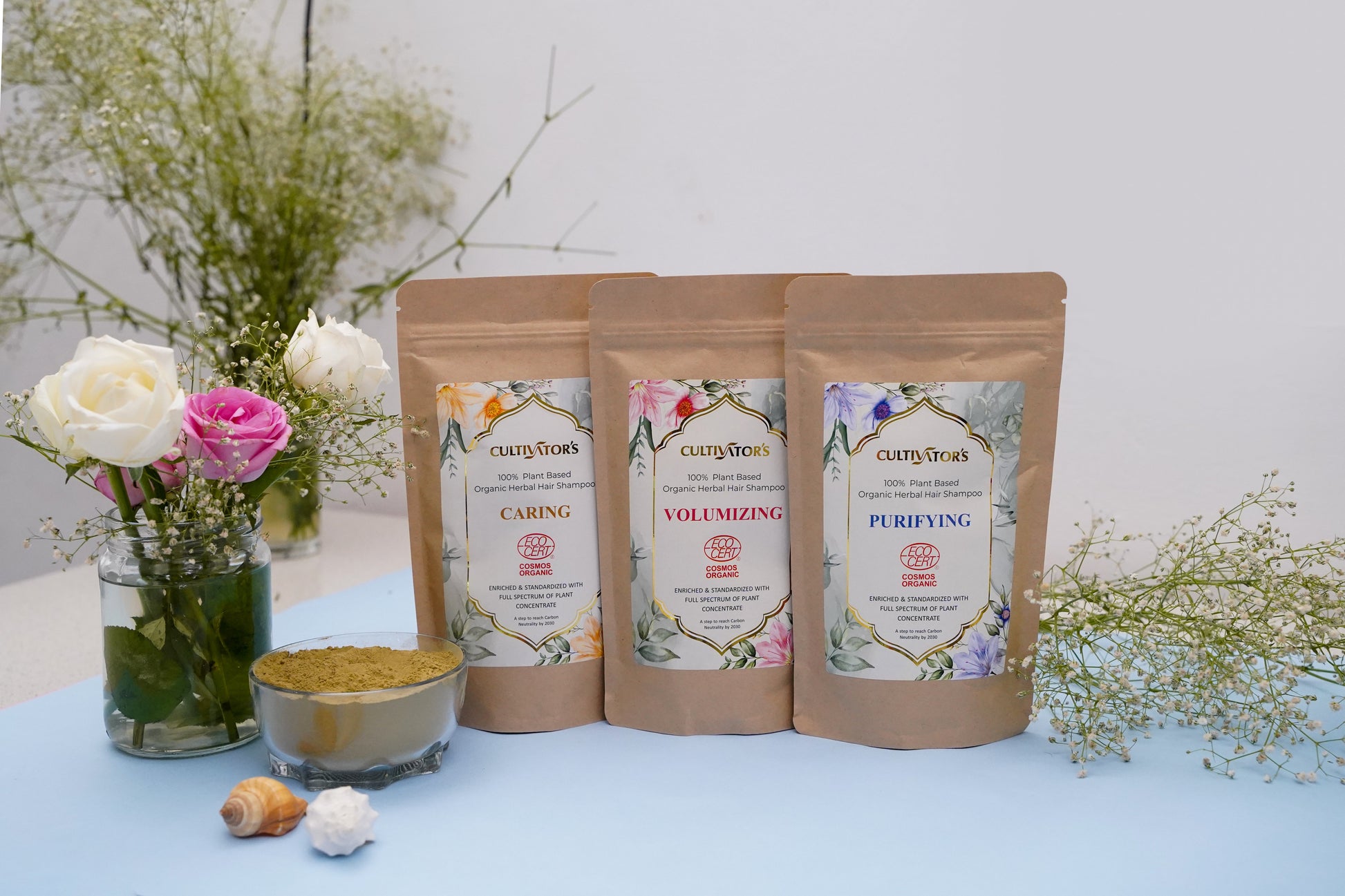 Organic herbal powder shampoo-4