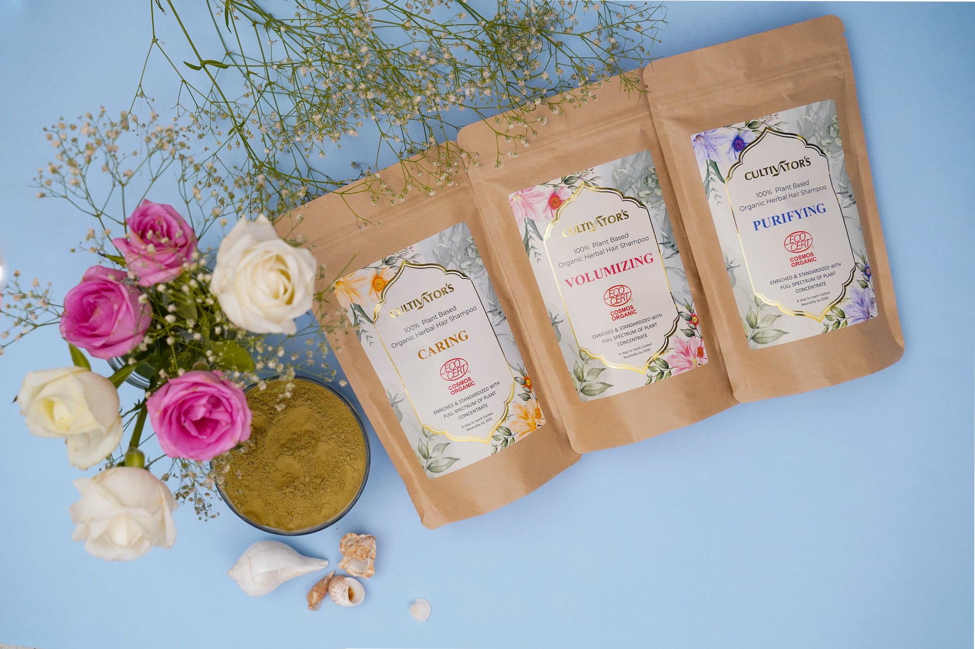 Organic herbal powder shampoo-0