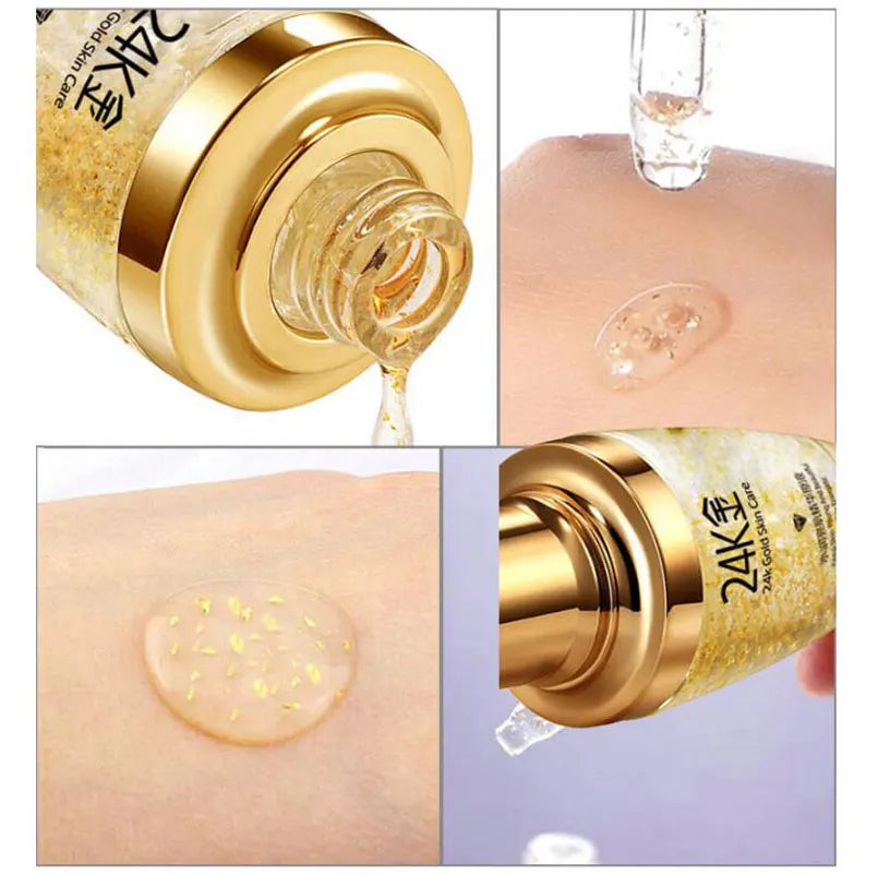 24K Gold Face Cream Whitening Moisturizing Day Creams & Moisturizers 24K Gold Essence Serum New Face Skin Care