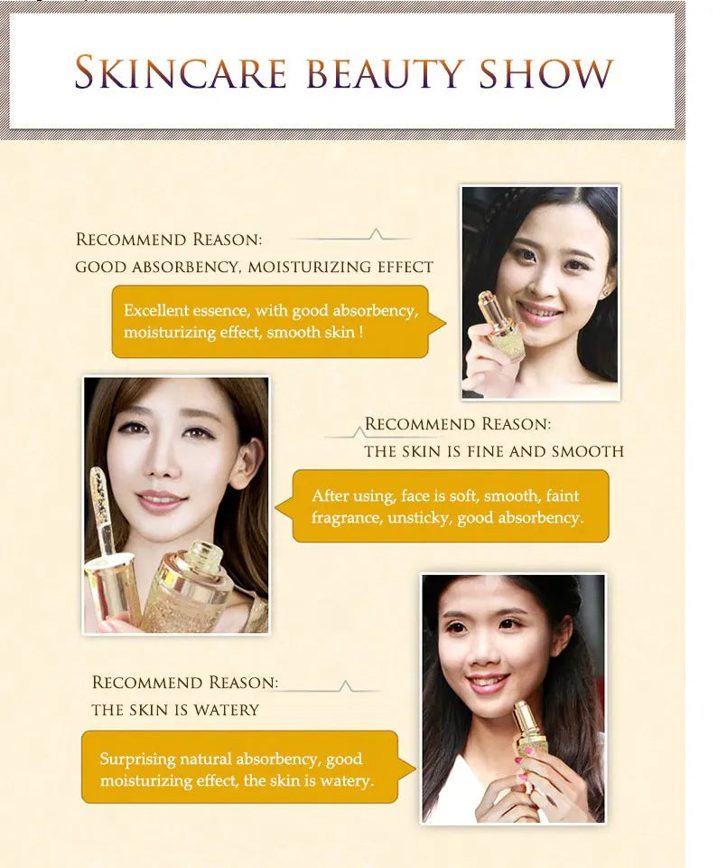 24K Gold Face Cream Whitening Moisturizing Day Creams & Moisturizers 24K Gold Essence Serum New Face Skin Care