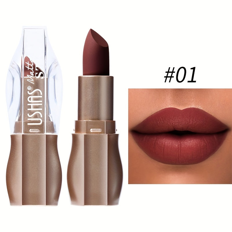 Kissable Colors: 12 Matte Long-Lasting Lipsticks-2