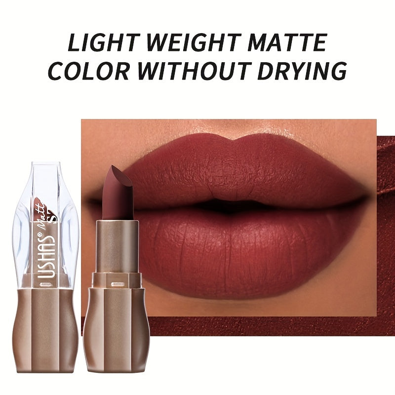 Kissable Colors: 12 Matte Long-Lasting Lipsticks-3