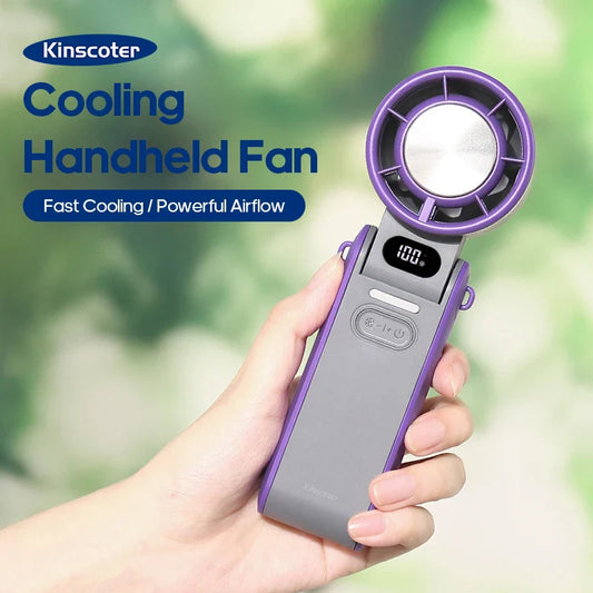 Portable 3600mAh Handheld Fan with Turbo-0