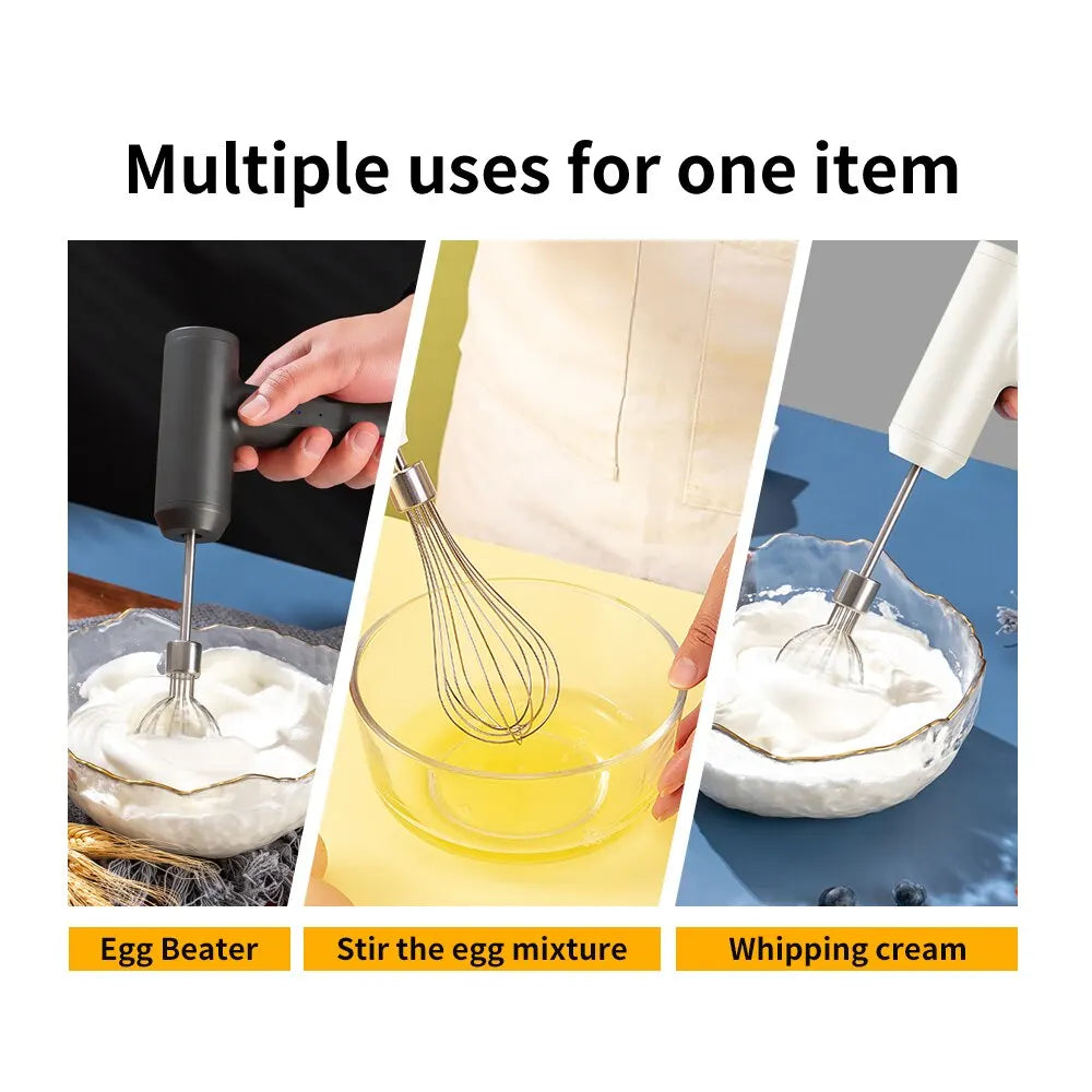 Portable Wireless Electric Food Mixer 3 Speeds-1