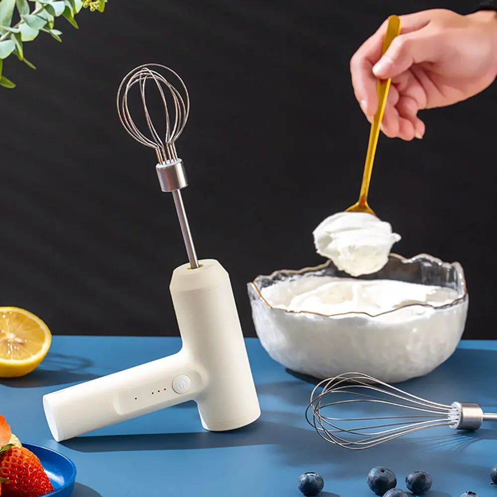 Portable Wireless Electric Food Mixer 3 Speeds-4