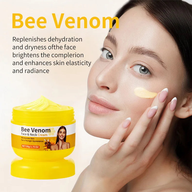 Bee Venom Wrinkle Remove Face Cream Anti-aging Neck Lifting Firming Cream Moisturizing Tender Soften Skin Whitening 50g