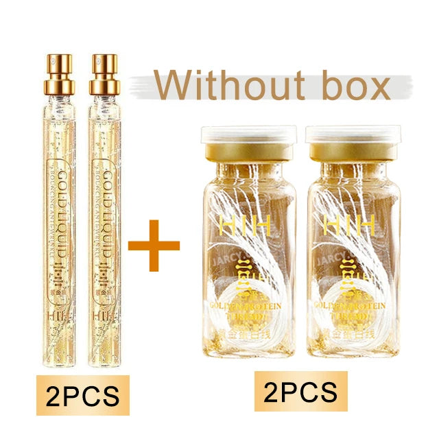 Korea 24k Care Serum Active Collagen Silk Care Lifting Firming Set Hyaluronan Silk Line Moisturizing Essence Firming Skin Care