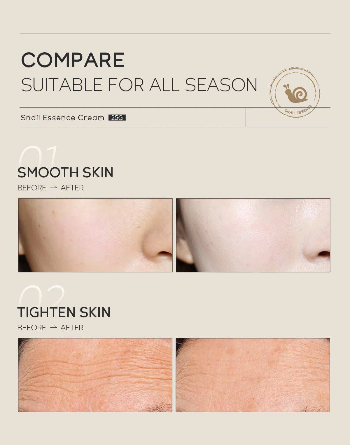 Snail Anti-aging Cream Collagen Moisturizing Nourish Repair Face Damaged Lift Firm Smooth Bright Whitening Skin Care Day Cream