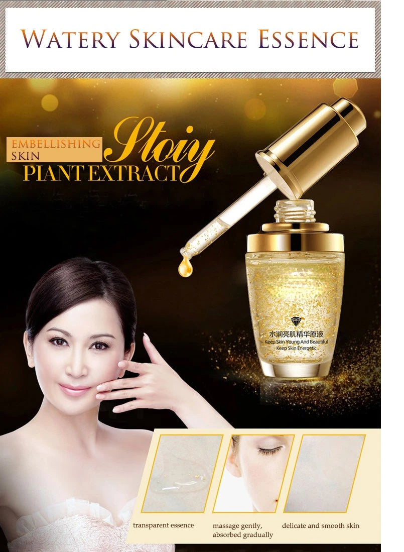 24K Gold Face Cream Whitening Moisturizing Day Creams & Moisturizers 24K Gold Essence Serum New Face Skin Care