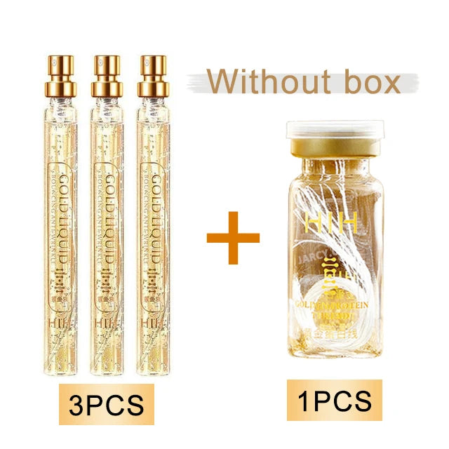 Korea 24k Care Serum Active Collagen Silk Care Lifting Firming Set Hyaluronan Silk Line Moisturizing Essence Firming Skin Care