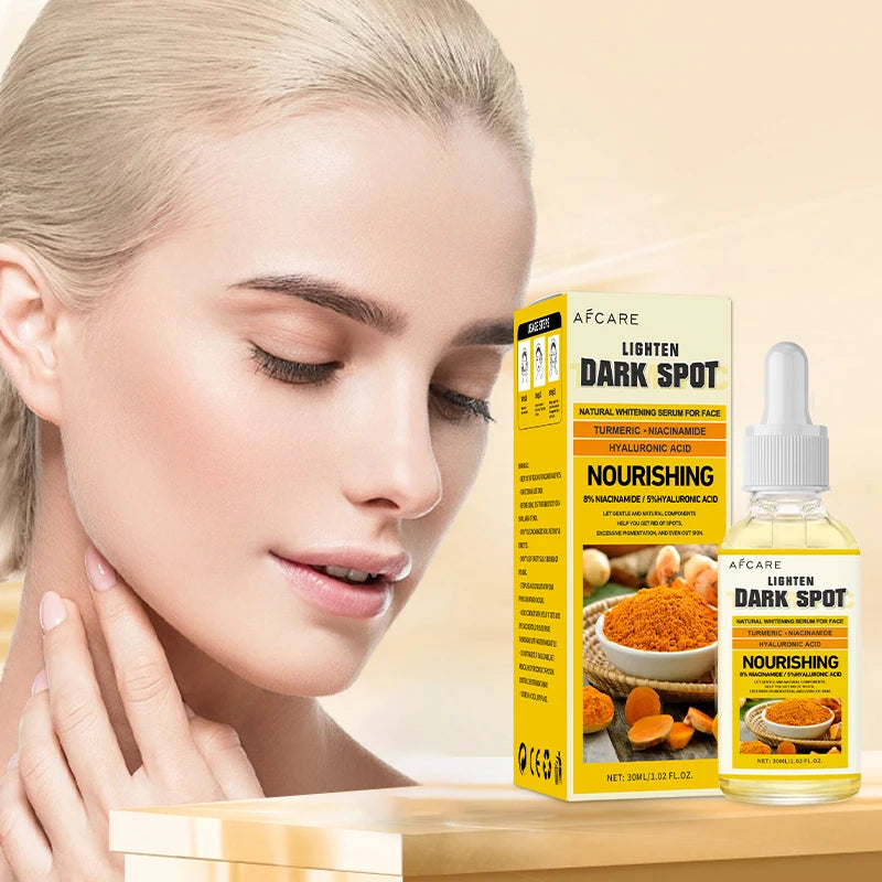 Turmeric Serum Moisturizing Facial Skin Essence  Niacinamide Hyaluronic Acid Daily Care