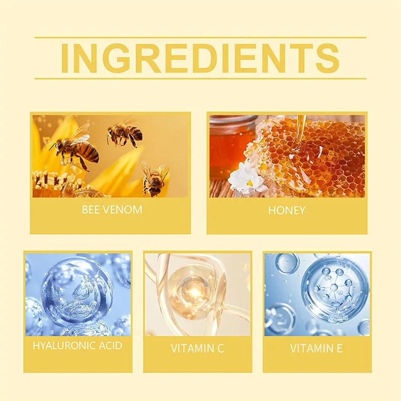 Bee Venom Wrinkle Remove Face Cream Anti-aging Neck Lifting Firming Cream Moisturizing Tender Soften Skin Whitening 50g