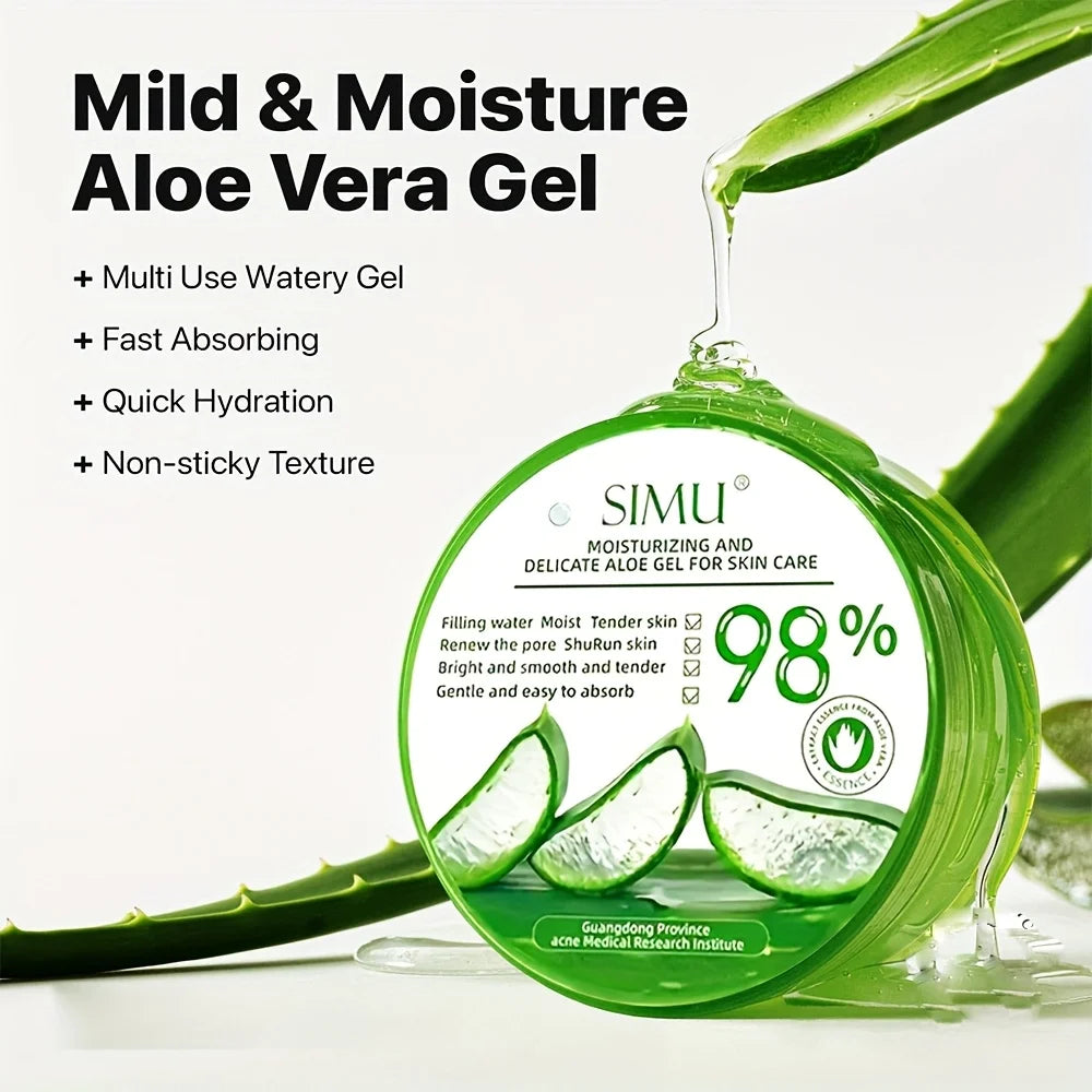 Moisturizing Aloe Vera Gel Hydration - Meticulous Skin Care