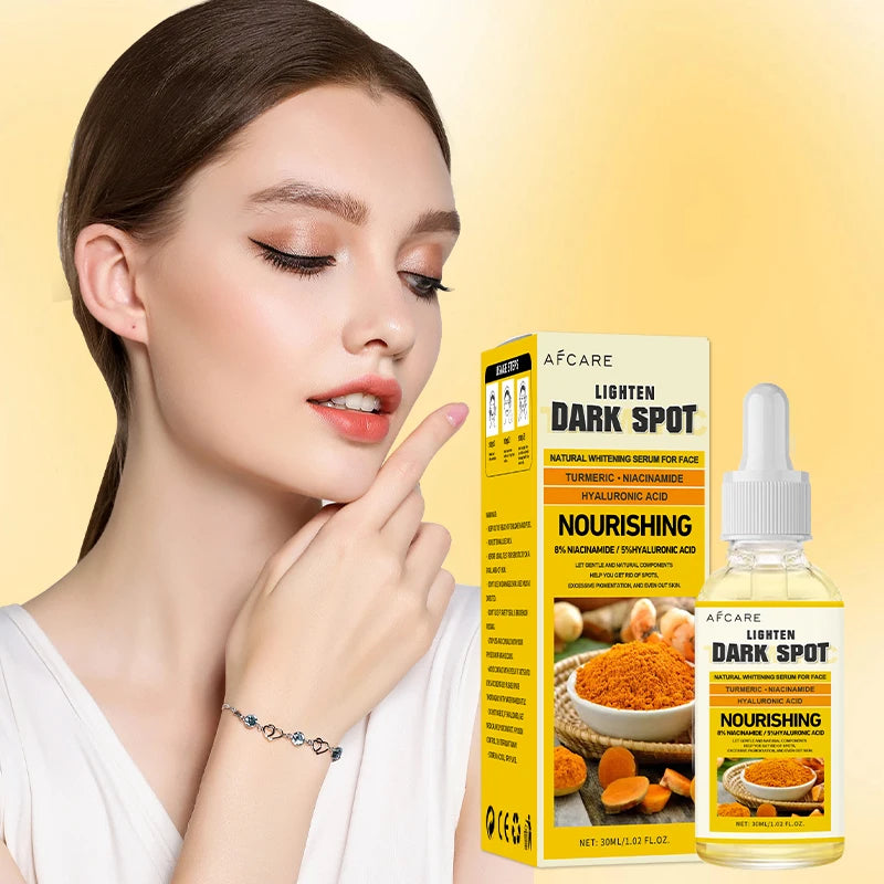 Turmeric Serum Moisturizing Facial Skin Essence  Niacinamide Hyaluronic Acid Daily Care
