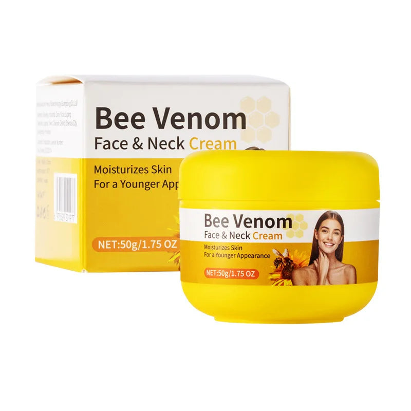 Bee Venom Wrinkle Remove Face Cream Anti-aging Neck Lifting Firming Cream Moisturizing Tender Soften Skin Whitening 50g