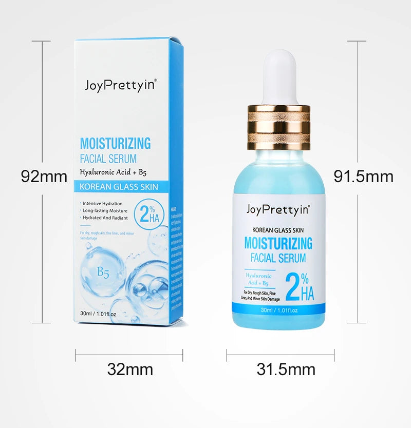 Hyaluronic Acid Face Serum Moisturizing Smoothing Reduces Dryness Fine Lines Hydrating Facial Essence Korean Skin Care