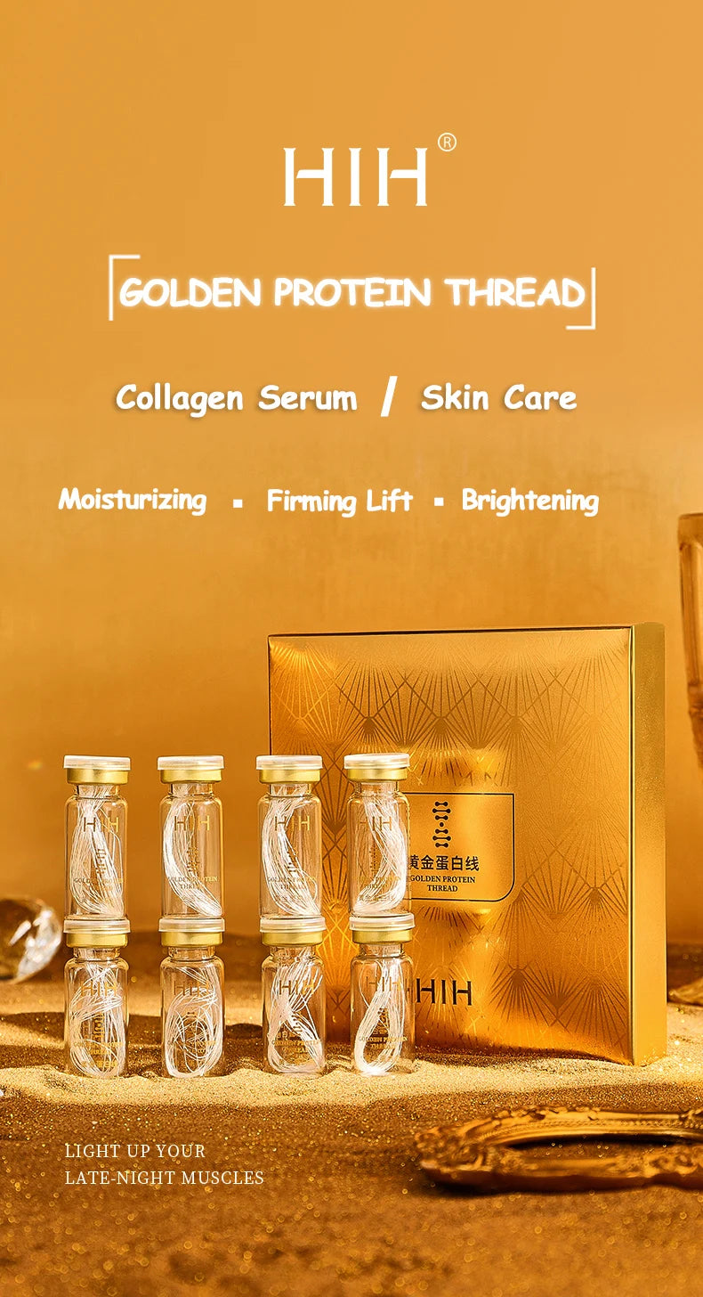 Korea 24k Care Serum Active Collagen Silk Care Lifting Firming Set Hyaluronan Silk Line Moisturizing Essence Firming Skin Care