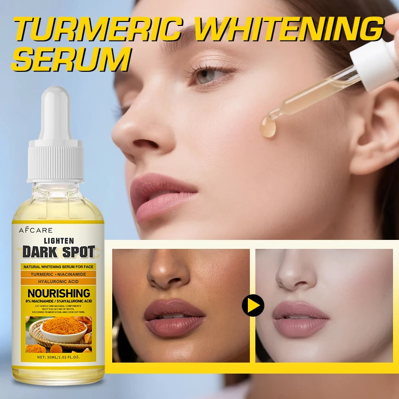 Turmeric Serum Moisturizing Facial Skin Essence  Niacinamide Hyaluronic Acid Daily Care