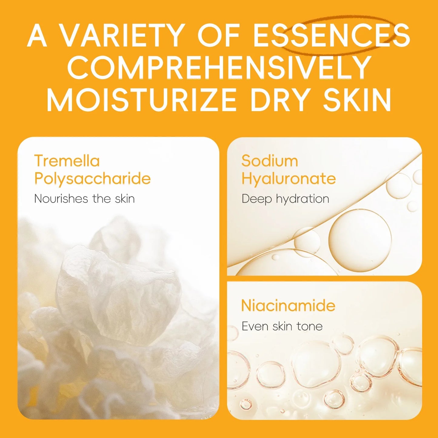 LAIKOU Vitamin C Series Skin Care Product Set 5-piece Moisturizing Skin Care Set Cleanser Toner Essence Eye Cream and Face Cream