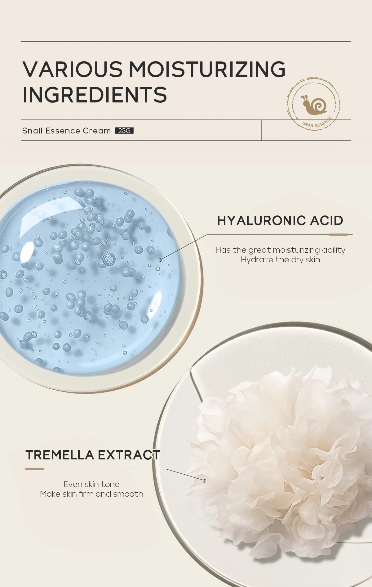 Snail Anti-aging Cream Collagen Moisturizing Nourish Repair Face Damaged Lift Firm Smooth Bright Whitening Skin Care Day Cream