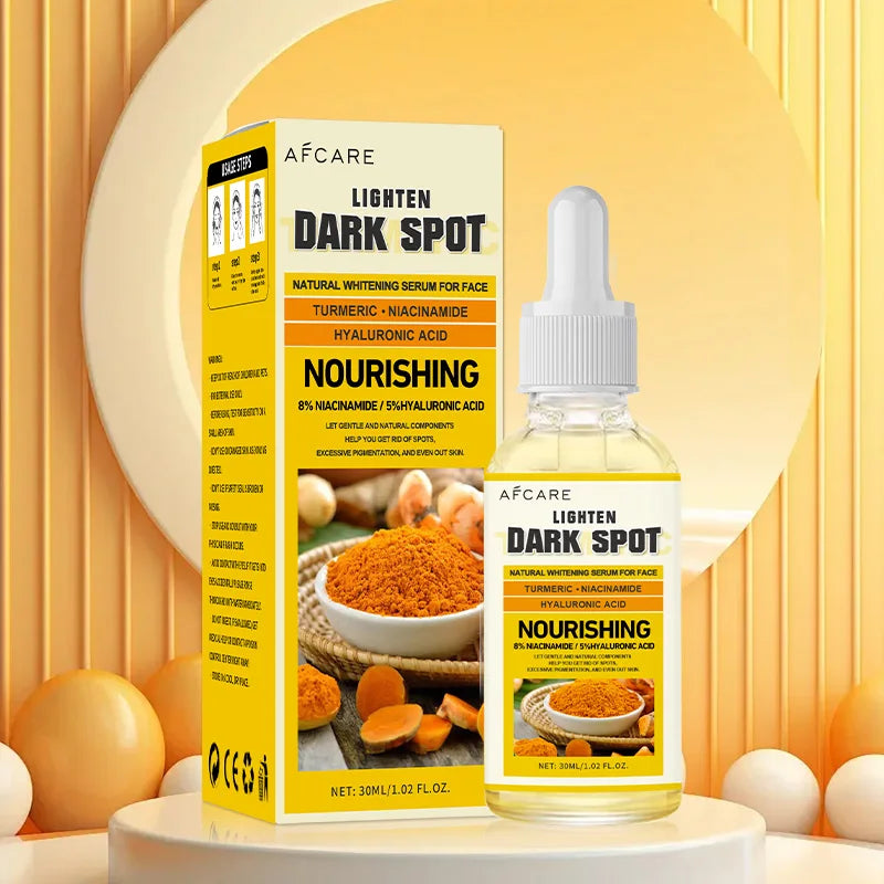 Turmeric Serum Moisturizing Facial Skin Essence  Niacinamide Hyaluronic Acid Daily Care