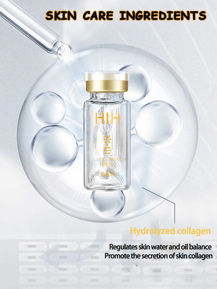 Korea 24k Care Serum Active Collagen Silk Care Lifting Firming Set Hyaluronan Silk Line Moisturizing Essence Firming Skin Care