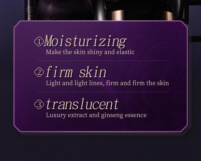 Hanmj Lingzhi skin care beauty six-piece set Firming and anti-wrinkle Soothing and whitening High-end skin care products