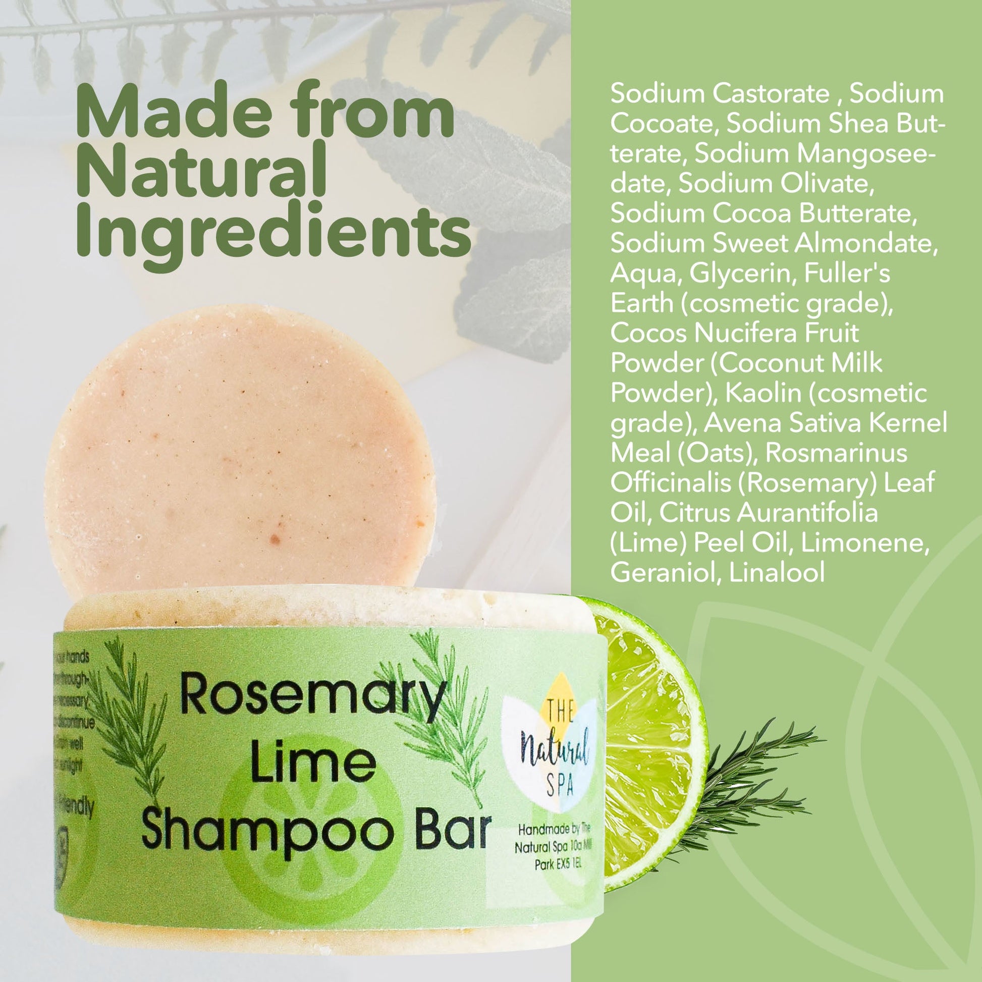 Rosemary lime Shampoo Bar-4