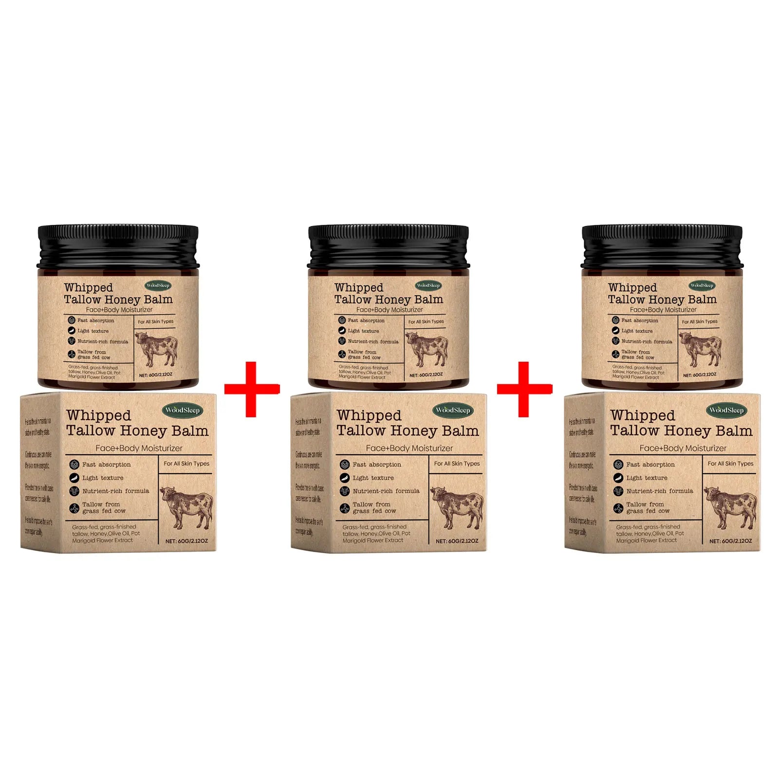 WoodSleep Beef Tallow Moisturizer Cream-7