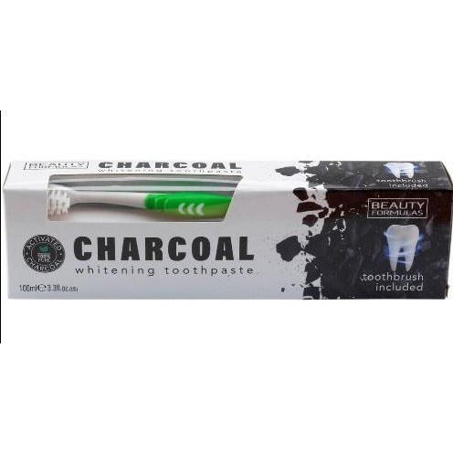 Beauty Formulas Beauty Formulas Wybielająca Pasta do zębów Charcoal 100ml + szczoteczka (7022744)-0